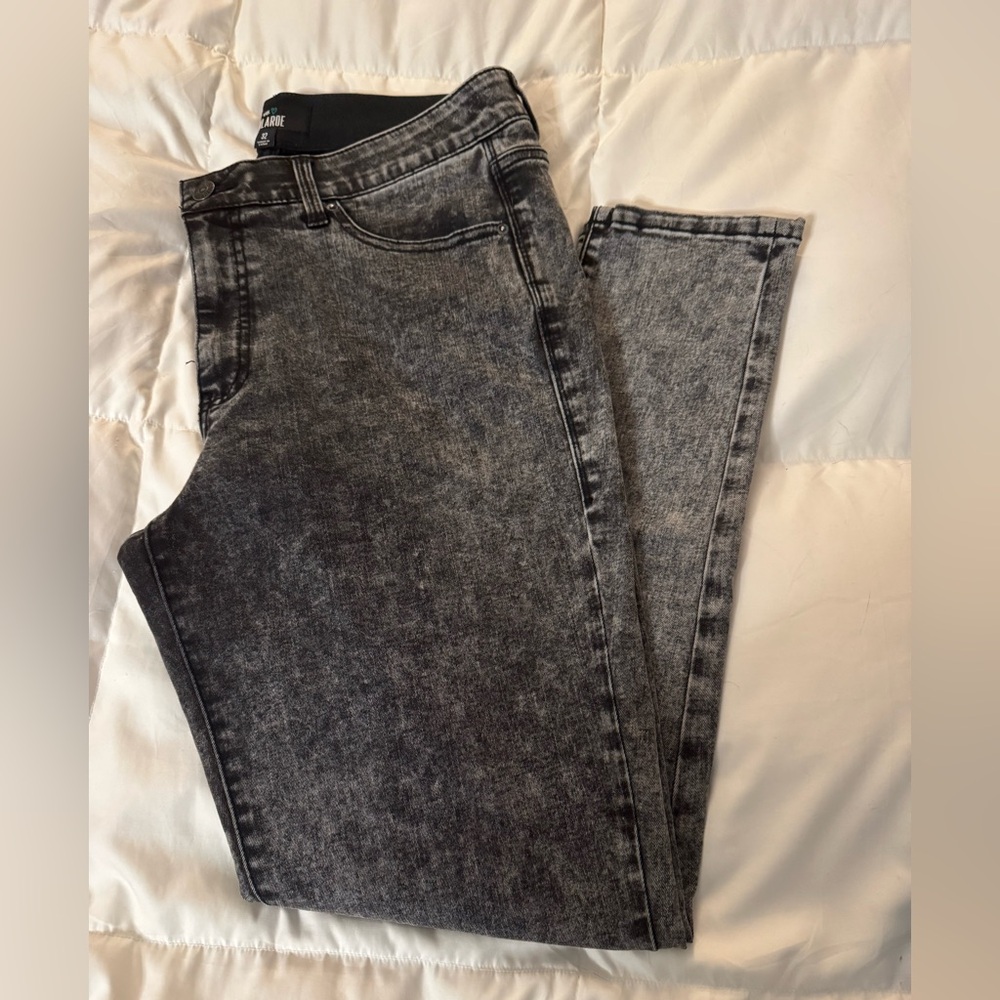 LuLaRoe Women's Skinny Jeans - Black Aicd wash jeans